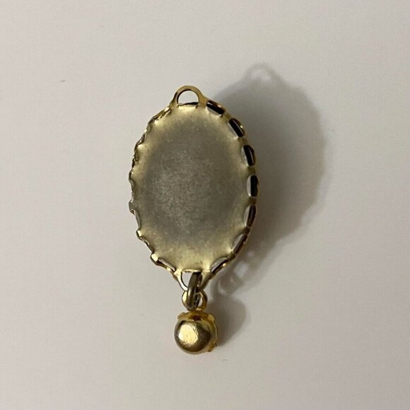 Vintage Floral Flower Dangle Pendant Charm No Loop - Picture 12 of 16